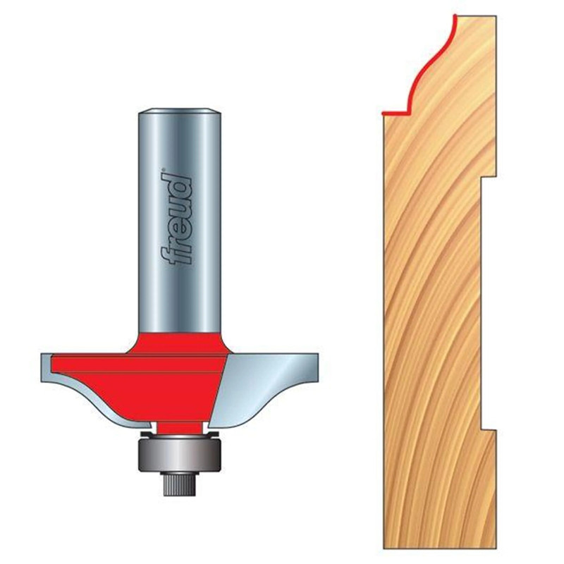 Base Cap and Baseboard Molding Router Bit - 1/2" SH - Diameter:1-11/16" - Cutting Length:15/32"